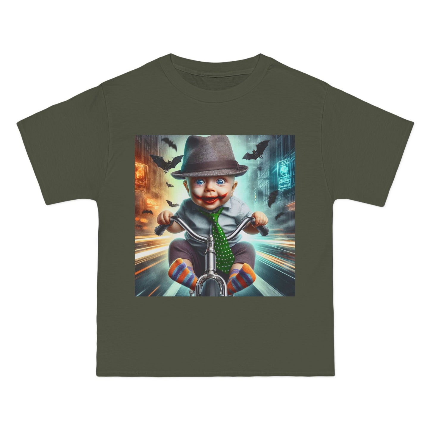 Crazy Baby Riding a Bicycle T-Shirt