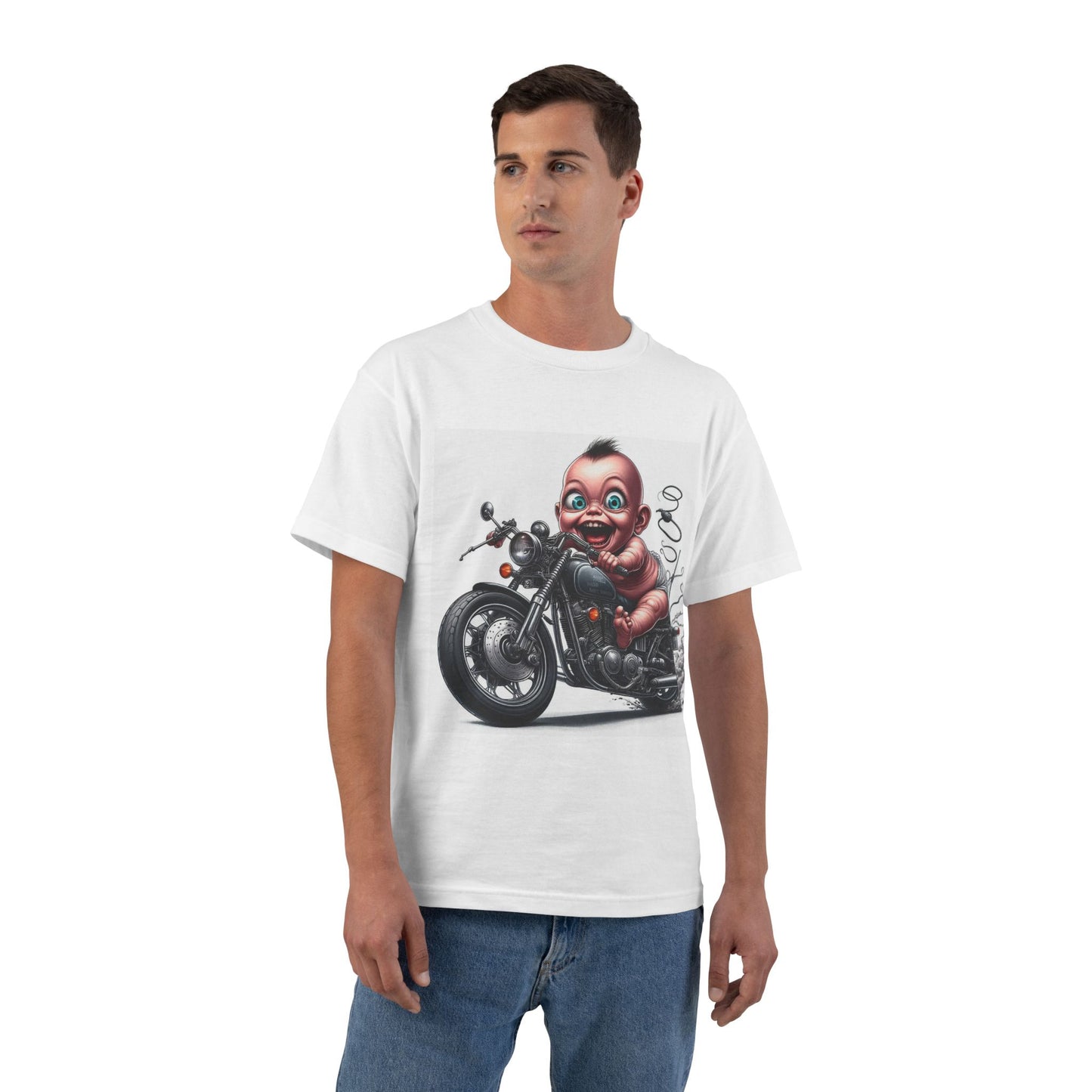 Funny Biker Baby T-Shirt — Cute Motorcycle Infant Tee
