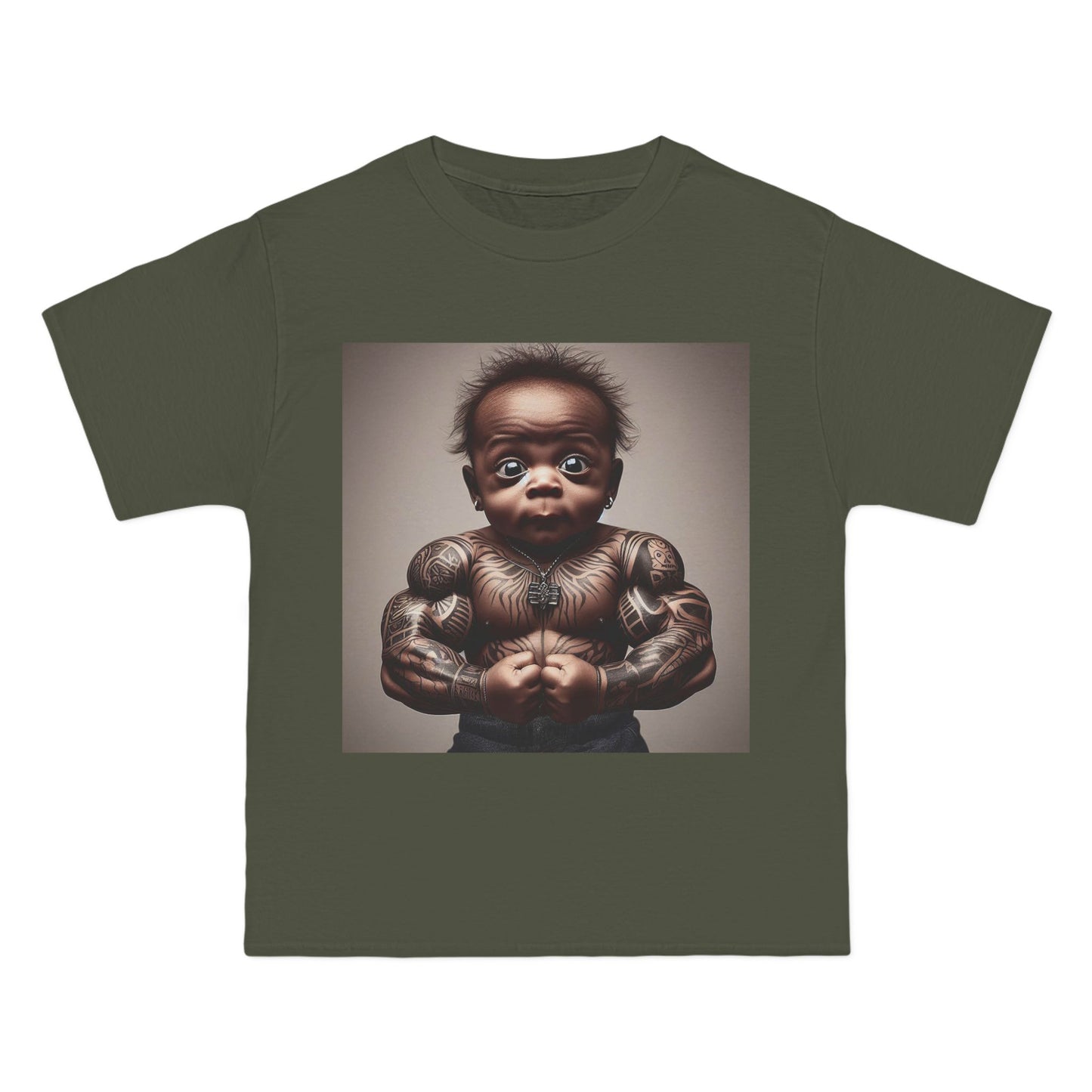 Funny Muscle Baby T-Shirt — Cute Strong Baby Graphic Tee