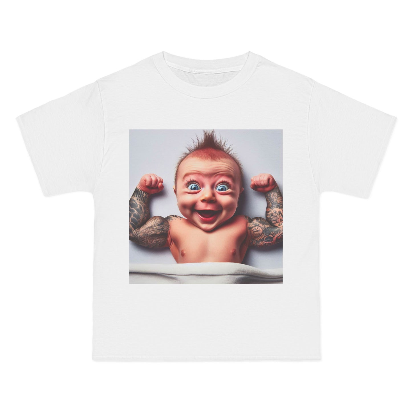 Funny Muscle Baby T-Shirt — Cute Strong Baby Graphic Tee
